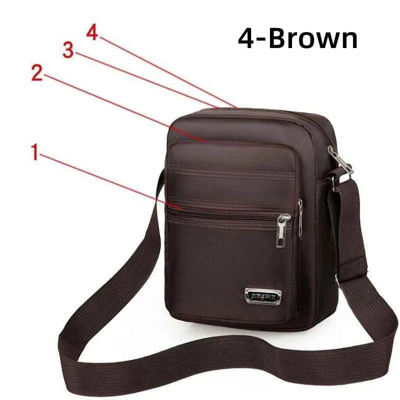 Brand New Men Crossbody Bags Male Nylon Shoulder Bags Boy Messenger Bags Man Handbags for Travel Casual Large Satchel Grey