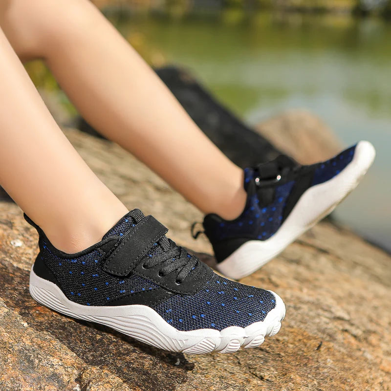 Kids Barefoot Shoes Boys Girls Sneakers Aqua Shoes Naturally Splay Shoes Wide Toe Water Quick Dry Beach Shoes Sports Swimming