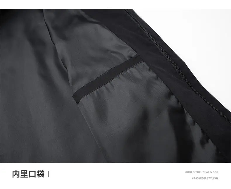 High-quality men's fashionable, stylish, versatile, trendy and casual spring and autumn jacket hooded jacket