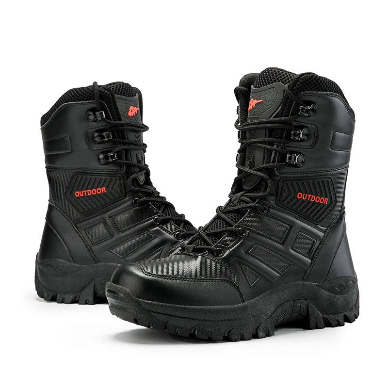 New Winter Men's Boots Outdoor Anti-Slip Men's Desert Boots Comfortable Autumn Men Work Ankle Boots High Top Motorcycle Boots