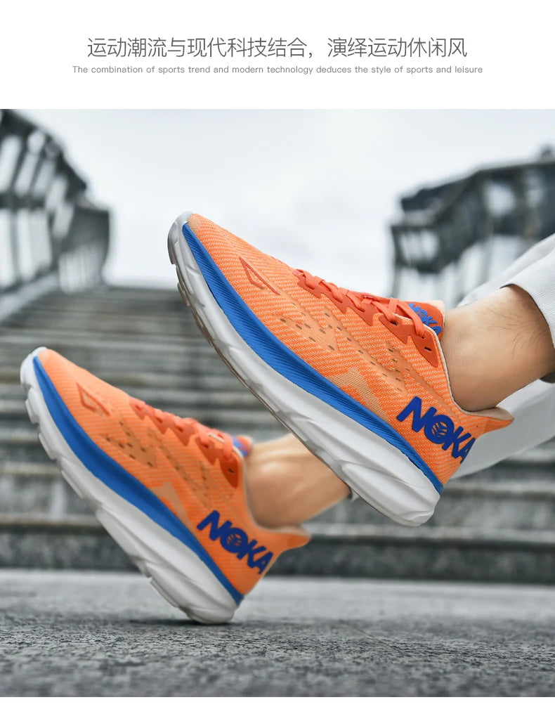Marathon Sports Running Shoes Men Breathable Lightweight Sneakers Comfortable Athletic Nonskid Leisure Outdoor Sneakers for Men