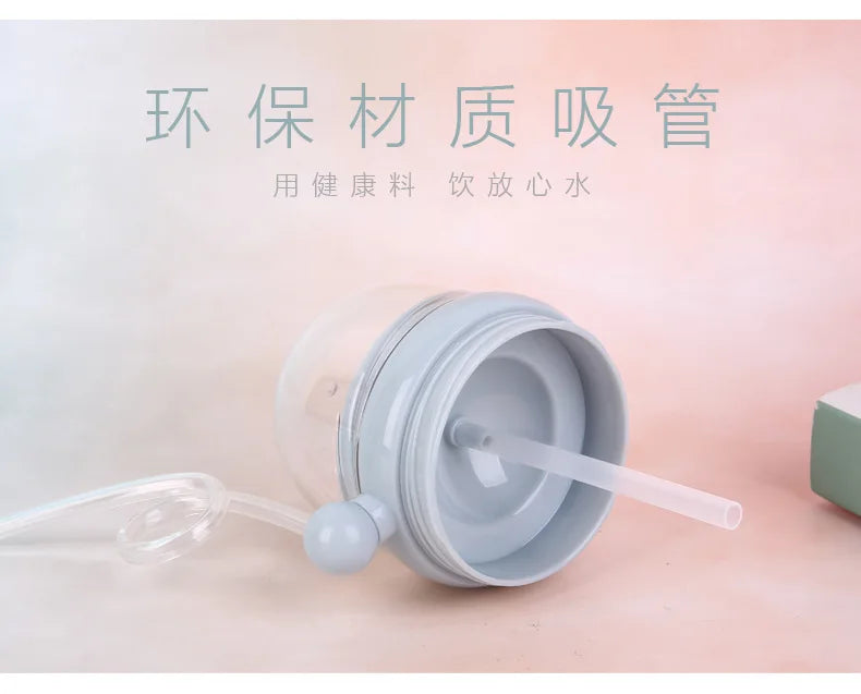 Water Bottles Children Whale Squirting Cup Dolphin Goldfish Prevent Falling Bottle Drinkware Kitchen Dining Bar Home