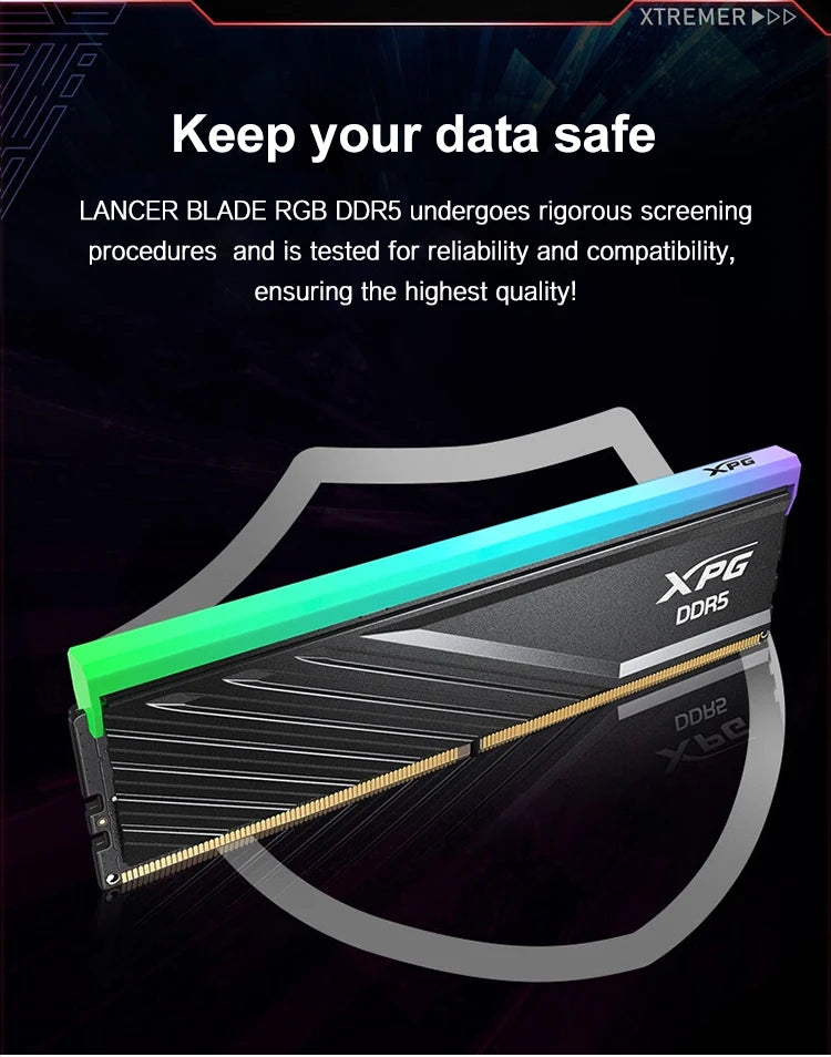 ADATA XPG LANCER Blade D300G RGB DDR5 MEMORY 16GB 6000MHz  16GB 6400MHz 32GB 6000MHz  32GB 6400MHz  Desktop ram Computer Ram