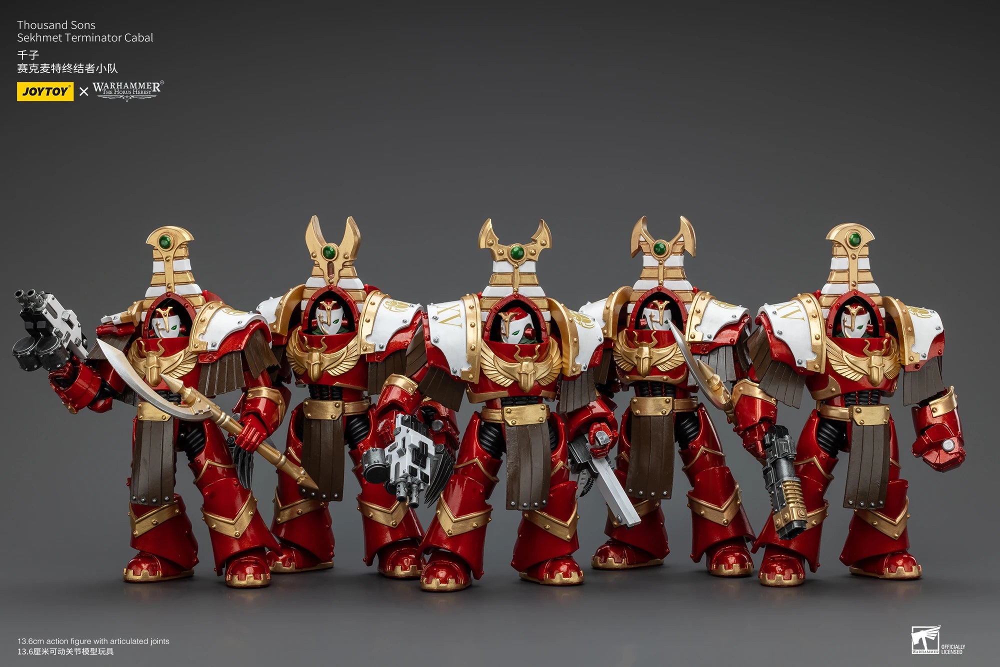 [IN STOCK]JOYTOY Warhammer 30K 1/18 Action Figure Magnus the Red Primarch of the XVth Legion Collection Anime Model Toy