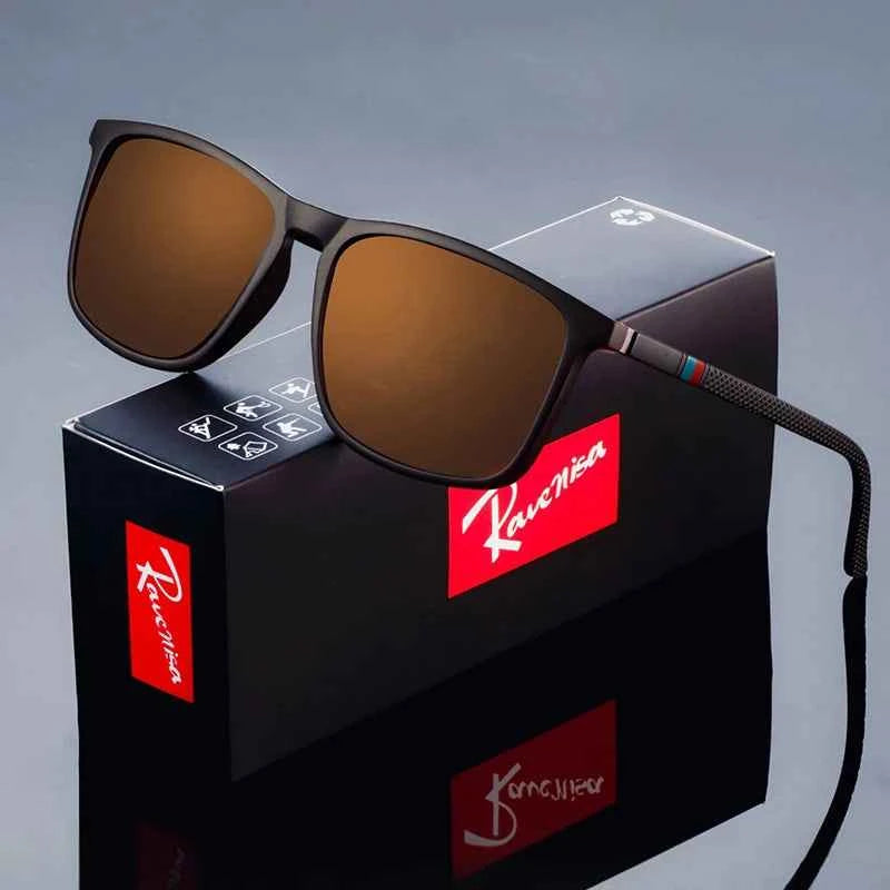 Fashion Square  Polarized Sunglasses   man   Driving  Fishing Luxury   Brand Designer  UV400  Eyewear