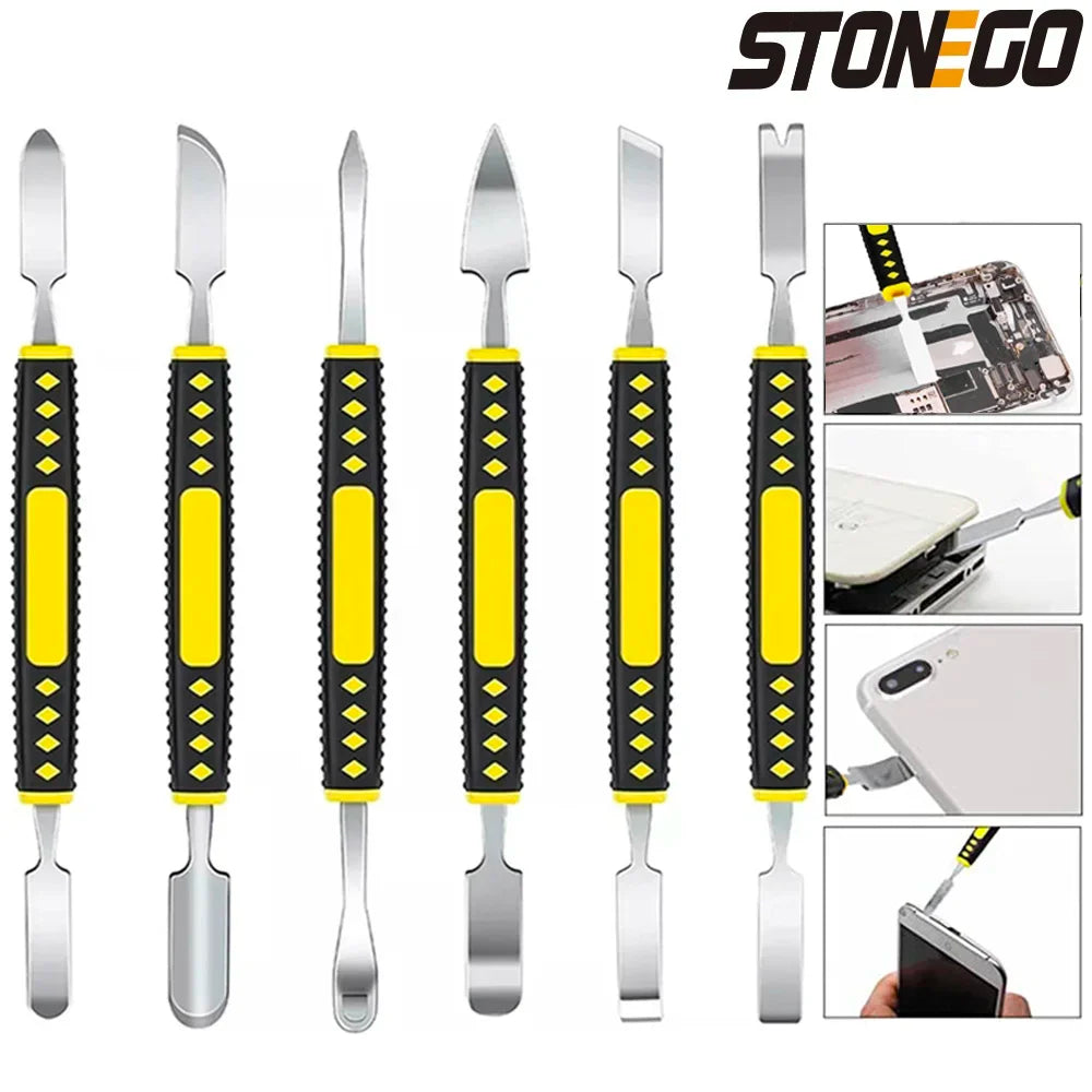 6 in 1 Metal Pry Bar Tool Set for Mobile Phone Tablet Laptop Smart Watch Repair Manual Tool Kit