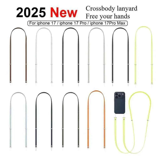 2025 New Magnetic Crossbody Straps Phone Case Lanyard For IPhone 17 Pro Max Adjustable Neck Strap Multi-functional Lanyard