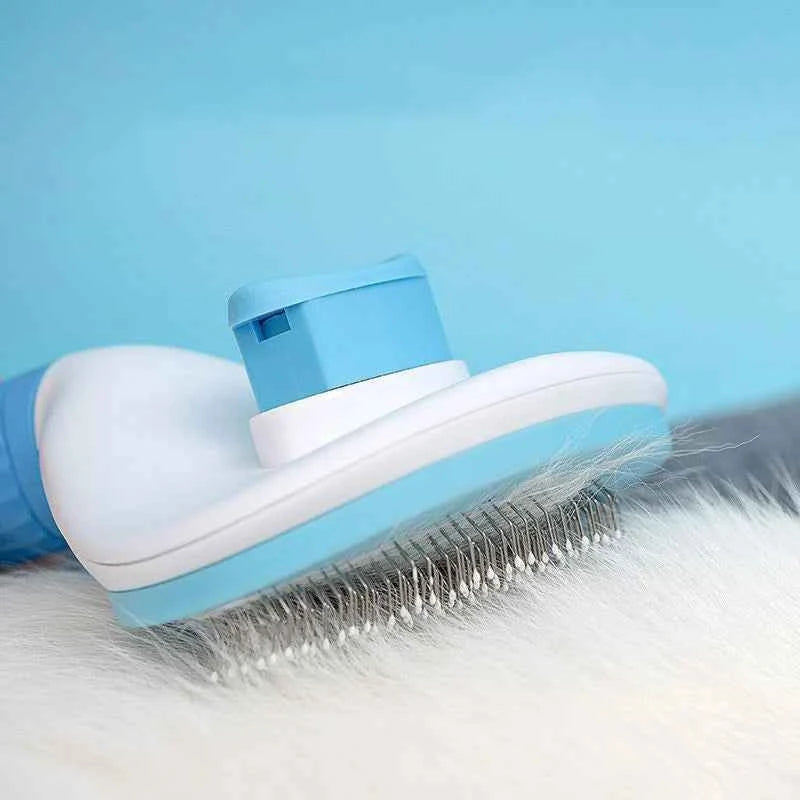 Pet Dog Hair Brush Cat Comb Stainless Steel Grooming Brush for Long Hair Dogs Cats Detangling Shedding Tool Pet Accessories
