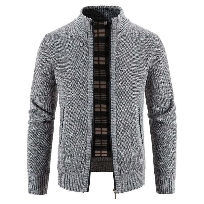 Men's Cardigan Knitting Sweaters Hooded Jacket Cardigans Zipper Up Hood Streetwear Mens Casual Sweatwear
