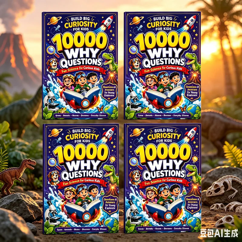 10000 Why Kids Science Encyclopedia Book Educational Picture Book for Curious Young Explorers