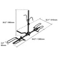 SucceBuy Hitch Mount Bike Rack, 2/4-Bike Platform Style 80/160/150 LBS Bike Rack Hitch Titling and Folding Bike Carrier for Car