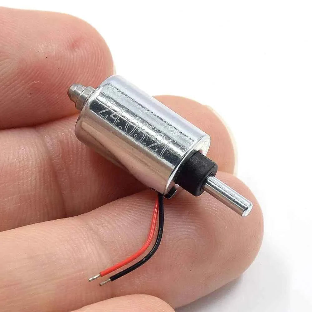 DC 7.4V 9V 12V Mini Round 10MM Cylinder Suction Push-Pull Type Linear Solenoid Electromagnet Stroke 5.5mm DIY Fingerprint Lock