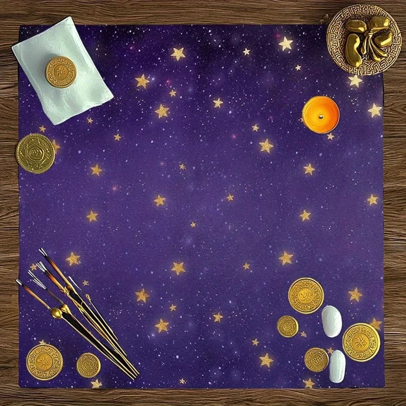 Starry Sky Design Tarot Tablecloth Altar Cloth Tarot Card Reading Home Decor Astrology Countertop Mat Home Decor