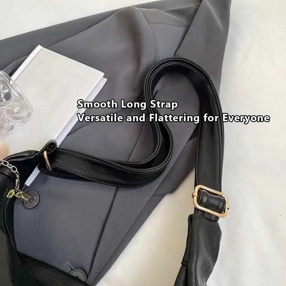 Trendy Slouchy Shoulder Bag for Women PU Leather Large Capacity Underarm Bag Retro Ladies Hobo Tote Bag