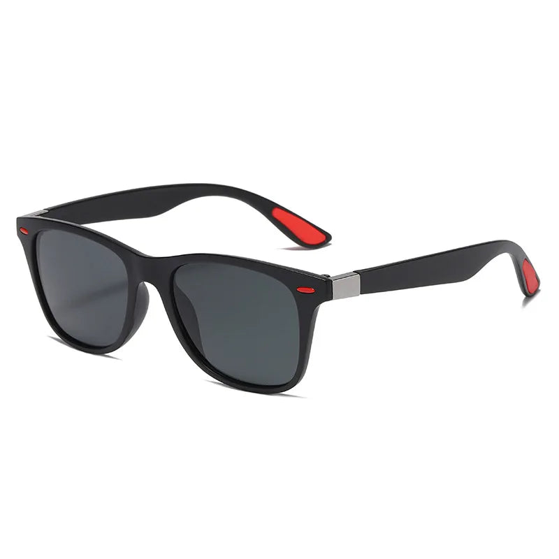 6 Lenses Color Men's Polarized Night Driving Sunglasses PC Frame
