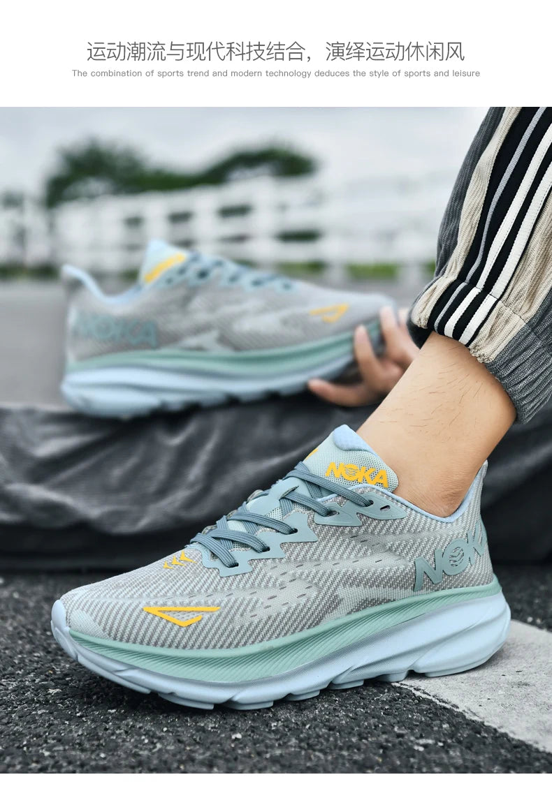 Marathon Sports Running Shoes Men Breathable Lightweight Sneakers Comfortable Athletic Nonskid Leisure Outdoor Sneakers for Men