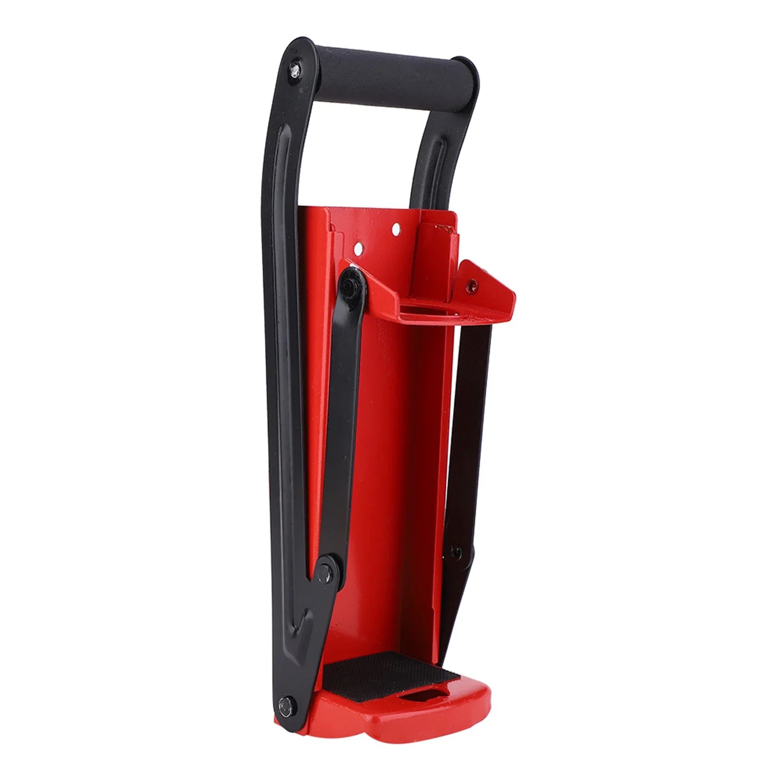 500ML Can Crusher Red Steel Rubber Handle Plastic Bottle Recycling Tool with Opener Steel Bottle Crusher Plastic Bottle Crusher
