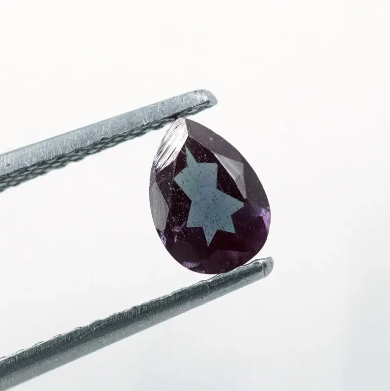 HAYAAT GEMS Pear Alexandrite Gemstone Color Change (6.5X4.5X2.5MM) 0.50 Carat for Jewelry Making