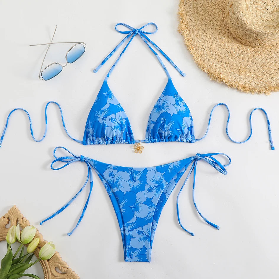 Sexy Micro Bikini Women's Swimsuit 2026 Trend Female Swimwear Two-piece Thong Bikinis Sets Beach Wear Swimming for Bathing Suit