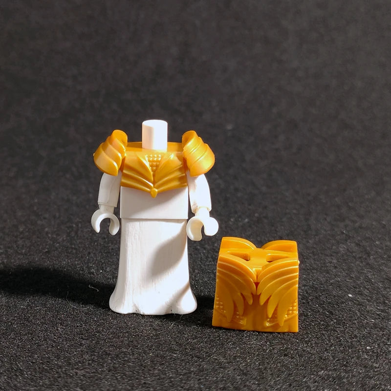 10PCS/SET Middle Ages Knights Elf  MOC  Shield Sword  Spear  For 4cm Mini Dolls  Building Blocks Brick Toys For Kid