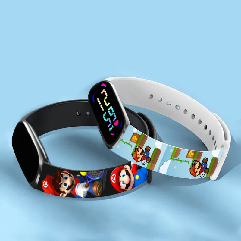 Kids LED Watch Touch Control Digital Watch Silicone Strap Waterproof Sport Wristwatch for Boys Girls Children Birthday Gift
