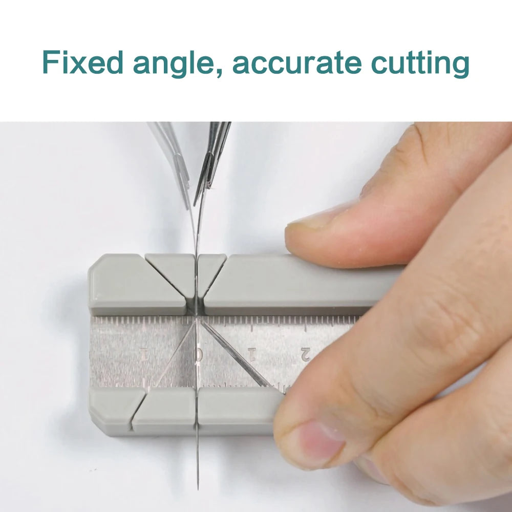 DIY woodcraft hand model making tools, fixed angle cutting auxiliary tools, handcraft miniature landscape tools