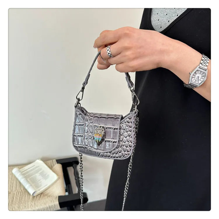 Best Superstar Show Original Diaper Bag, Retro Textured Leather, High-End Minimalist Crossbody Handbag For Party