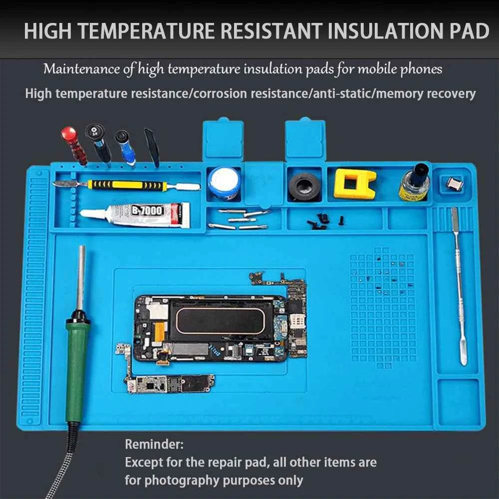 Repair Pad Silicone Waterproof Motherboard Electronic Equipment Repair Board Multi-Component Placement Heat Tin removal work pad
