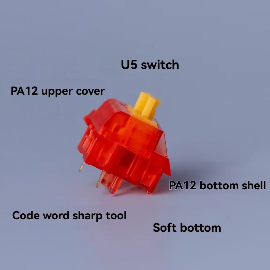 MZ Y2 Switch HIFI 5PIN Linear 32g 40g 48g 53g for Gaming Mechanical Keyboard Accessories Trigger Translucent RGB Hot Swap U5