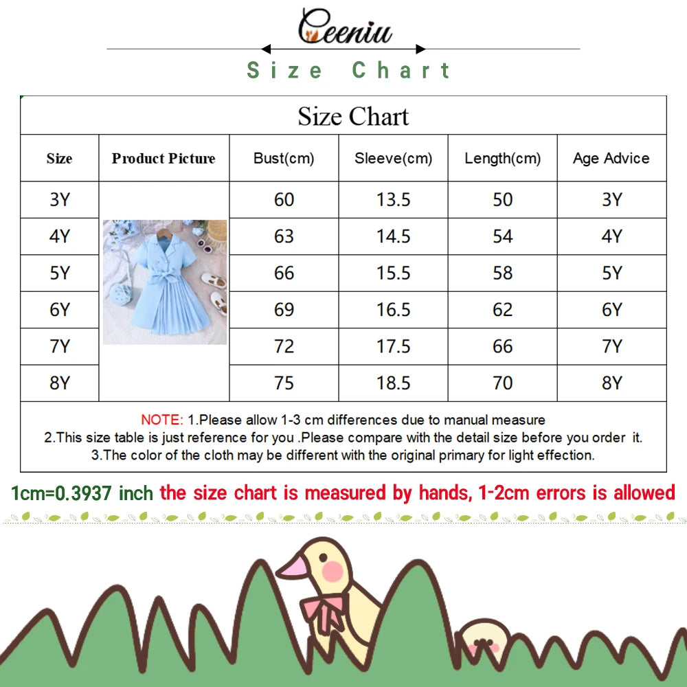 Ceeniu 3-8Y Kid's Jacket Dresses For Girls Lapel Patchwork Frill Blazer Dress For Girls Fashionable Children Clothes Girls
