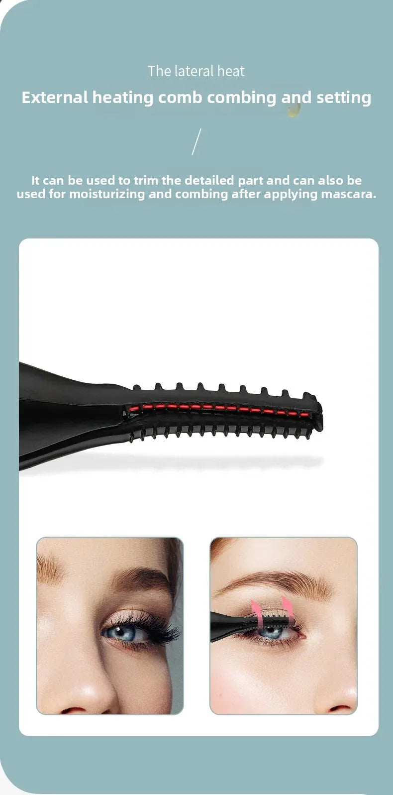 Electric Eyelash Curler Electric Heating Long-lasting Shaping Intelligent Temperature Control Portable and Not Harmful Makeup