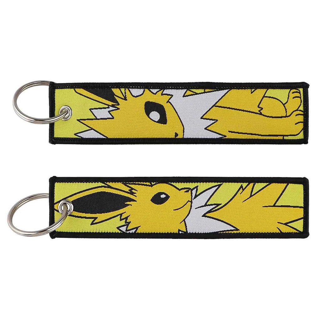 Anime Cute Animal Jet Tag Embroidery Keys Tag Women Keyring Cartoon Car Keys Fashion Jewelry Accessories Kids Gifts 1PCS