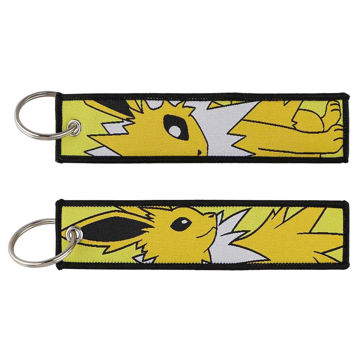 Anime Cute Animal Jet Tag Embroidery Keys Tag Women Keyring Cartoon Car Keys Fashion Jewelry Accessories Kids Gifts 1PCS