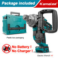 Kamolee 5000 N.M Torque 1 Inch Brushless Electric Impact Wrench Lithium-Ion Battery For 18V 21V Battery