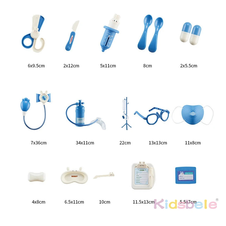 Kids Doctor Play Set – Medical Kit Toys with Stethoscope, Syringe, Dentist Tools, Educational Role Play Gift for Boys & Girls