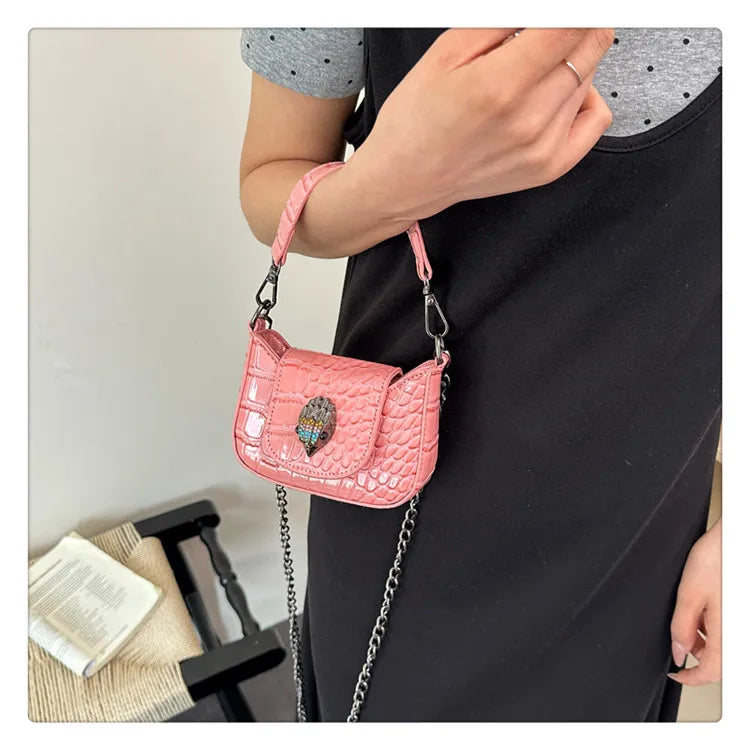 Best Superstar Show Original Diaper Bag, Retro Textured Leather, High-End Minimalist Crossbody Handbag For Party