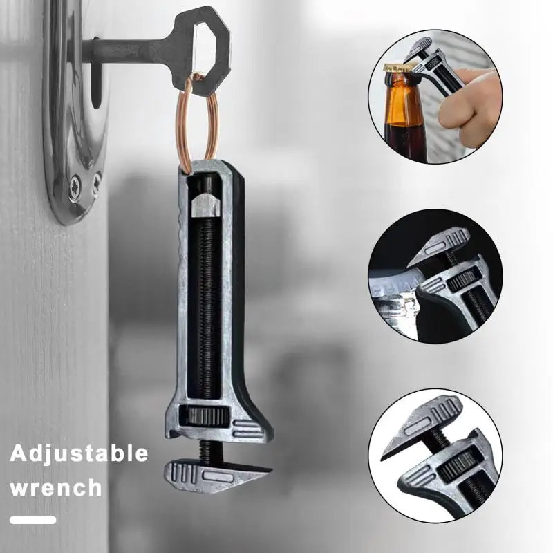 Advanced Outdoor Small Tools: Portable Mini Wrench & Multitool; Lightweight Titanium Alloy Mini Wrench and Multitool