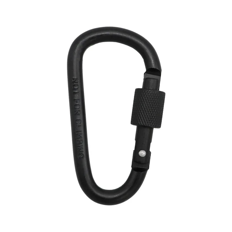 1pcs D Shape Hook Escape Supplies Carabiner Fast Hanging Nut Buckle Rock Outdoor Survival Gear Camp Mountaineering Ring Hook