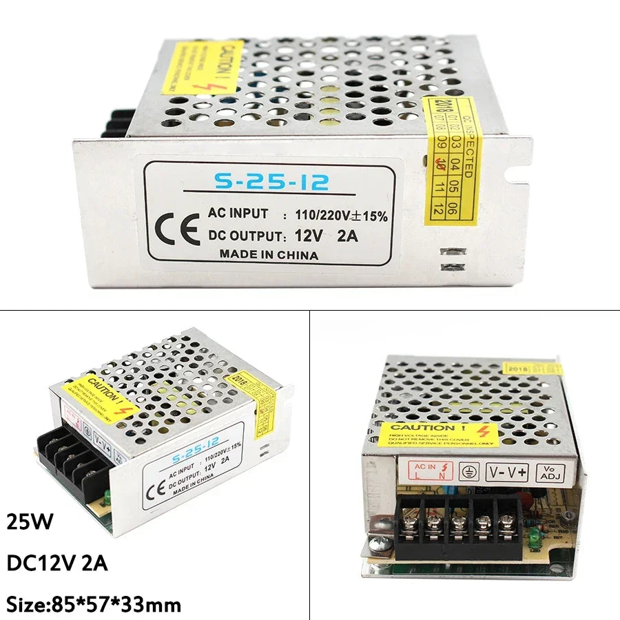 AC DC 110V 220V TO 5V 12V 24V 48V Switching Power Supply Source SMPS Fonte Power Supply 5 12 24 48V Transformer
