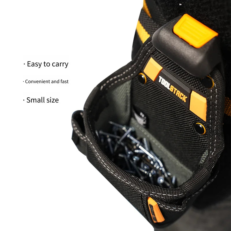 TOOLSTACK Mini Utility Toolkit Hammer & Screwdriver Waist Pouch Quick-Hook Service Kit Quality Hardwear Carpenter Work Tools Bag