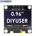 0.96 Inch OLED Display Module I2C IIC Serial White Screen 128x64 SSD1306 Driver Board Compatible with Arduino ESP32 STM32