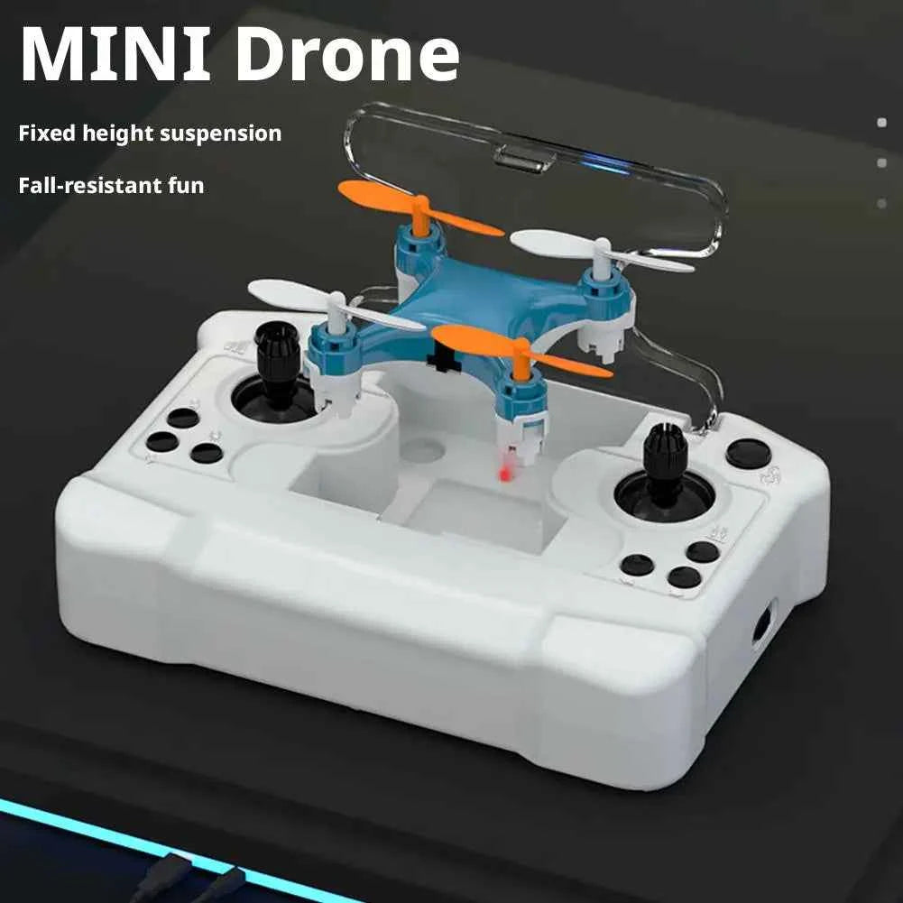 Mini Drone Easy Stunt Flights 360° Tricks Friendly Flyer, Mini Drone for Kids with LED Altitude Hold Propeller Protection Indoor