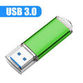 3.0 Clé USB 64 Go en métal, adaptée aux ordinateurs avec cartes flash 8 Go, 16 Go, 32 Go, 128 Go, clé mémoire haute vitesse