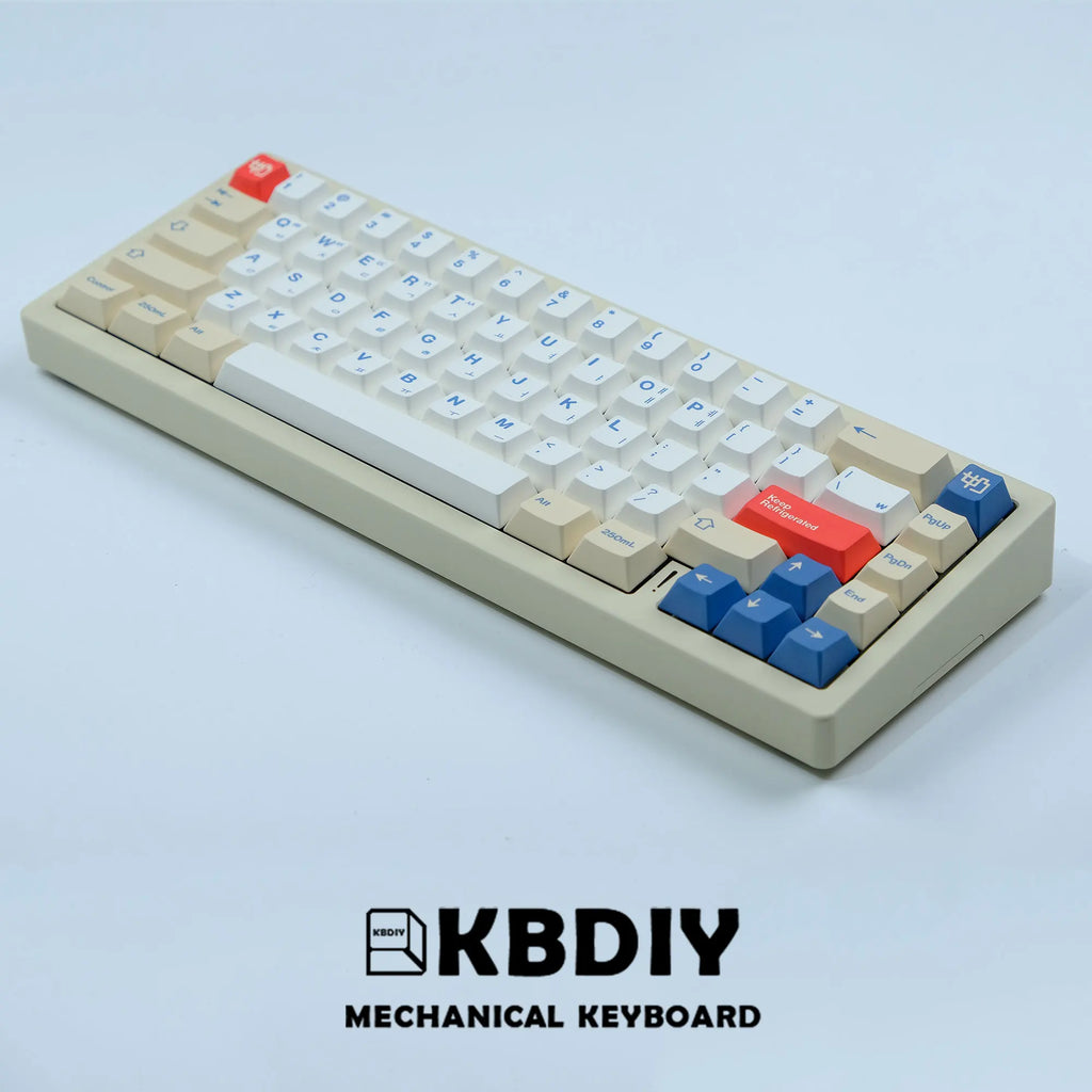 KBDiy 135 Keys/Set GMK Soymilk PBT Keycaps Cherry Profile MX Switch Korean Keycap for Mechanical Gaming Keyboard Custom Key Caps