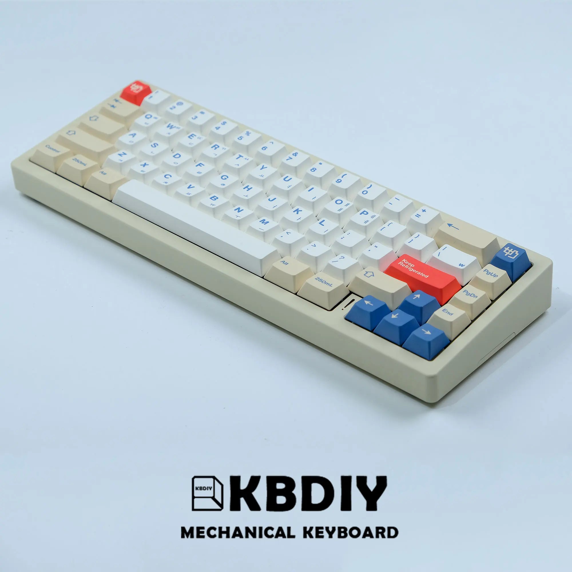 KBDiy 135 Keys/Set GMK Soymilk PBT Keycaps Cherry Profile MX Switch Korean Keycap for Mechanical Gaming Keyboard Custom Key Caps