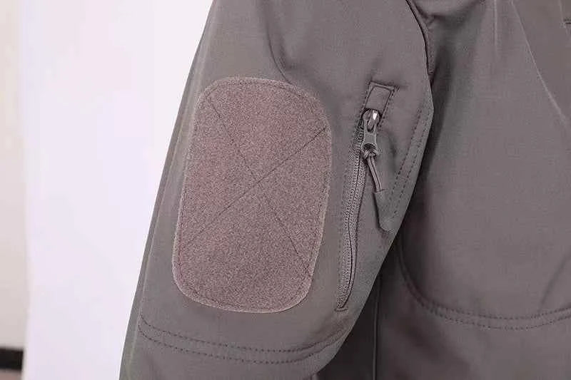 Winter Autumn Tactical Jackets Elastic Men Fleece Waterproof Suits Fishing Warm Hiking Camping Tracksuits Set Hood Coat S-5XL