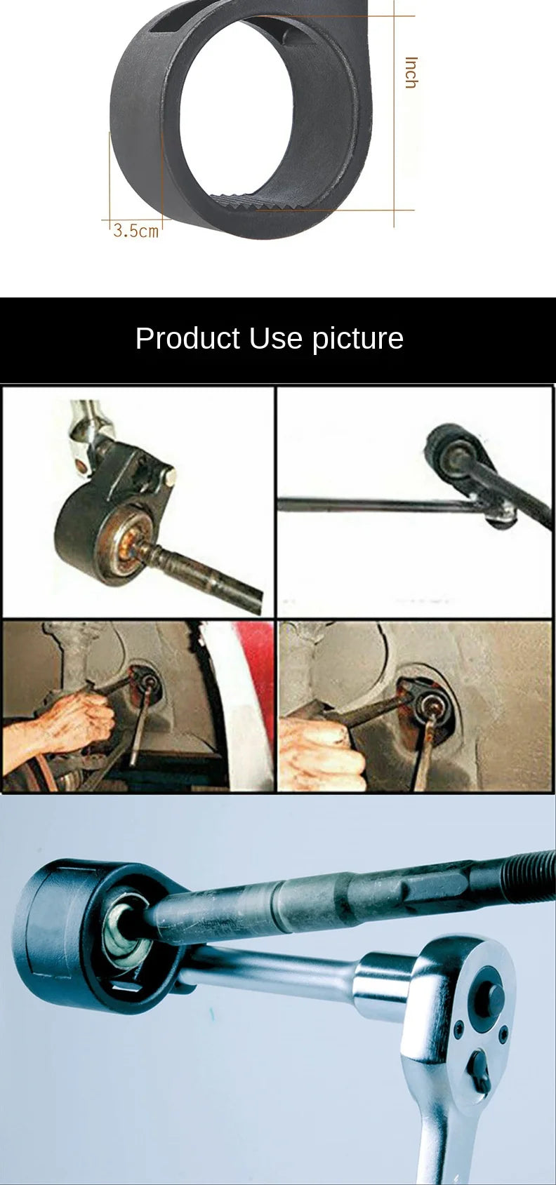 Steering Rod Tie Wrench  Dismantling and Removing Device Removal Ball Head Tool In  Gear