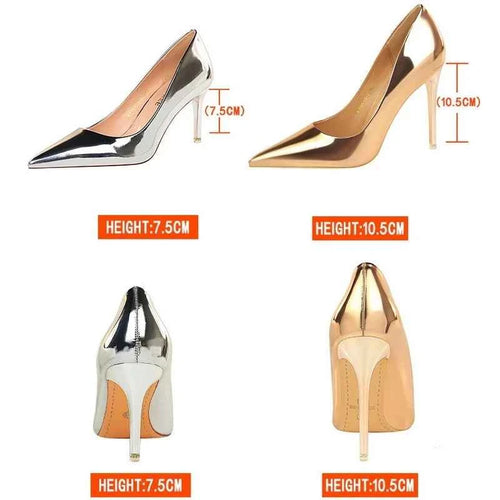 BIGTREE Shoes Classic Pumps Patent Leather Women Pumps Fashion Women Wedding Shoes High Heels Stiletto 10.5 Cm 7.5 Cm Lady Shoes