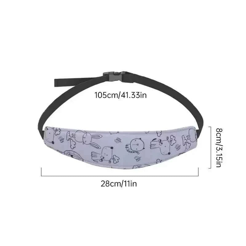 2pcs Baby Head Support Strap for Children's Car Safety Seat Headrest Headrest Sleep Eye Mask Auxiliary Strap