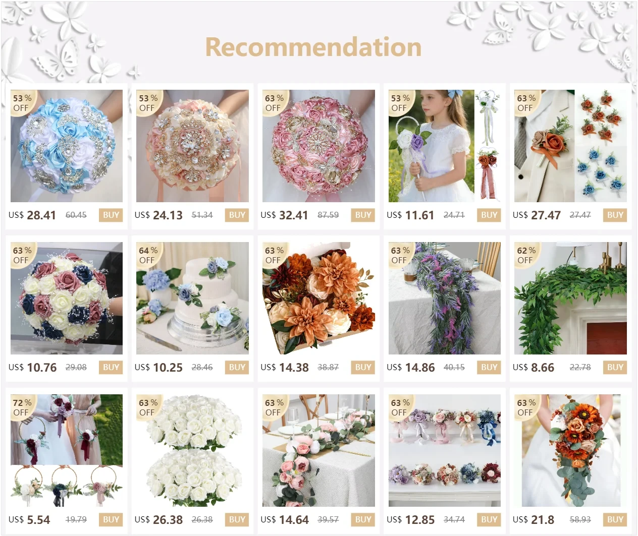 YeeNanee 6pcs Blue Delphinium Artificial Flowers Long Stem Larkspur for Wedding Centerpieces Floral Arrangements Home Vase Decor